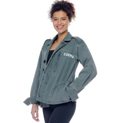  Spiritual Gangster Henna Hamsa Army Jacket